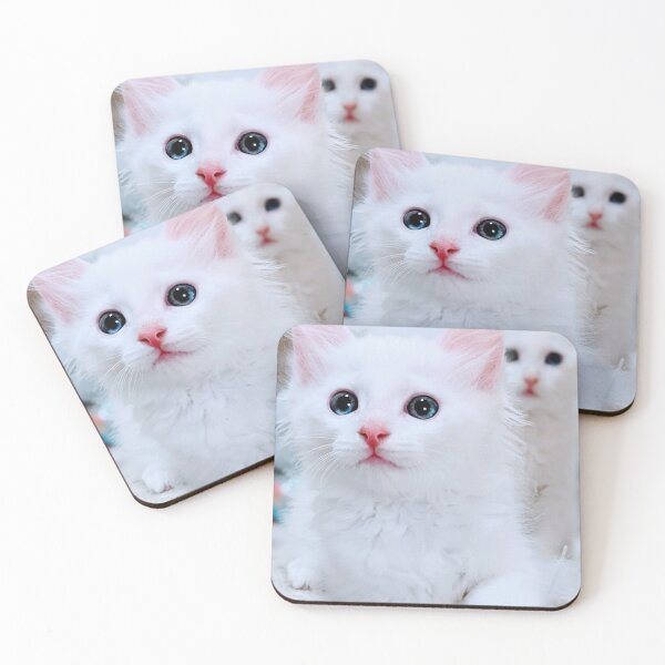 Item preview, Fluffy white kitten  designed and sold by Fluffycat2020.