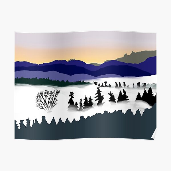 Tahoma Fog Poster