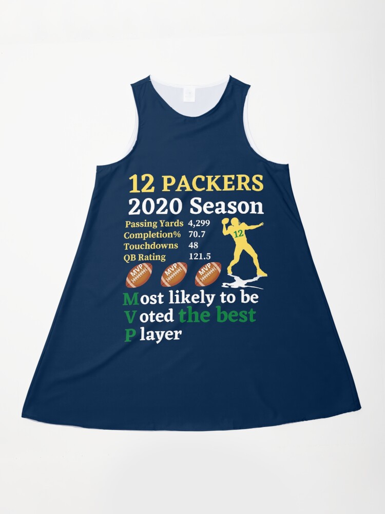 Packers Football MVP 12" A-Line Dress for Sale by WoodburyLake | Redbubble