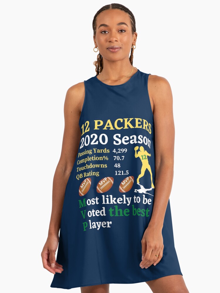 Packers Football MVP 12" A-Line Dress for Sale by WoodburyLake | Redbubble