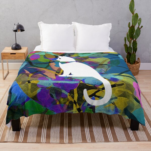 Item preview, Floral Cat in Flowers Popoki 1009 designed and sold by VinBasis.
