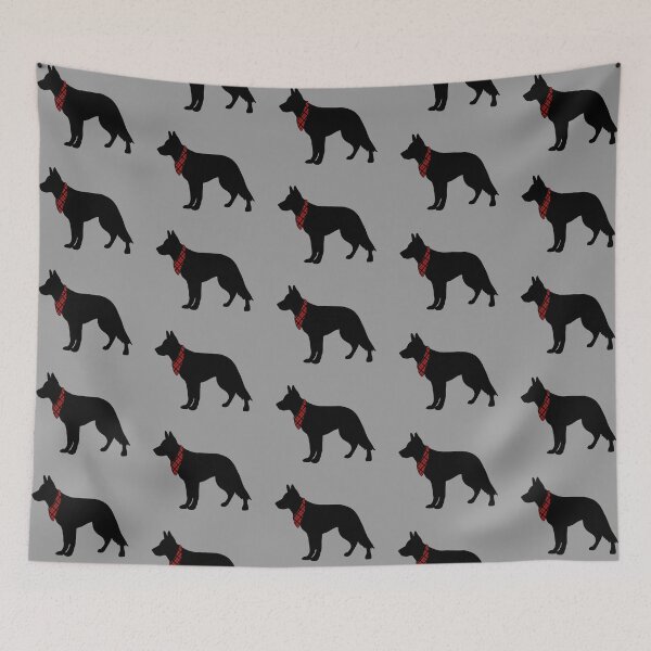 Item preview, German Shepherd with Plaid Bandana designed and sold by taylorrowan.