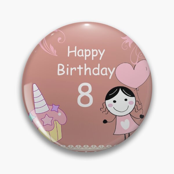 Item preview, Happy Birthday 8 designed and sold by della95.