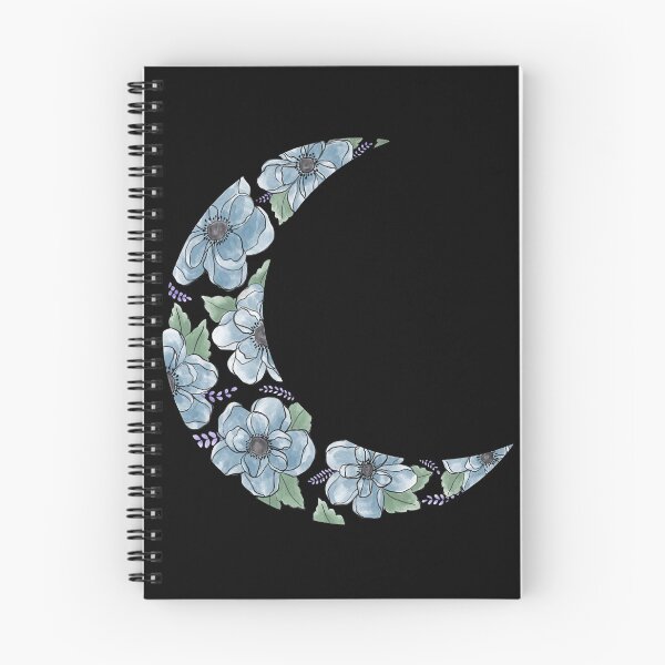 Item preview, Floral Crescent Moon (Clear Background) designed and sold by rc-art.