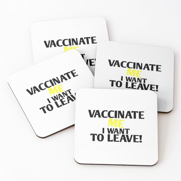 Item preview, Vaccinate! black yellow, vaccinate me I want to go! designed and sold by vibeno1.