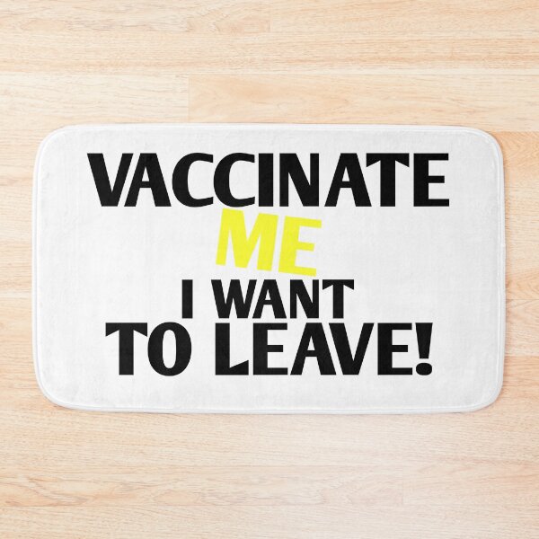 Item preview, Vaccinate! black yellow, vaccinate me I want to go! designed and sold by vibeno1.