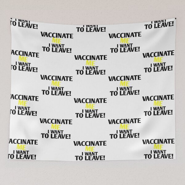 Item preview, Vaccinate! black yellow, vaccinate me I want to go! designed and sold by vibeno1.