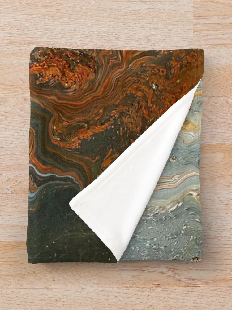 Thumbnail 3 of 6, Throw Blanket, Abstract Rustic Pattern designed and sold by kayodeDesign.