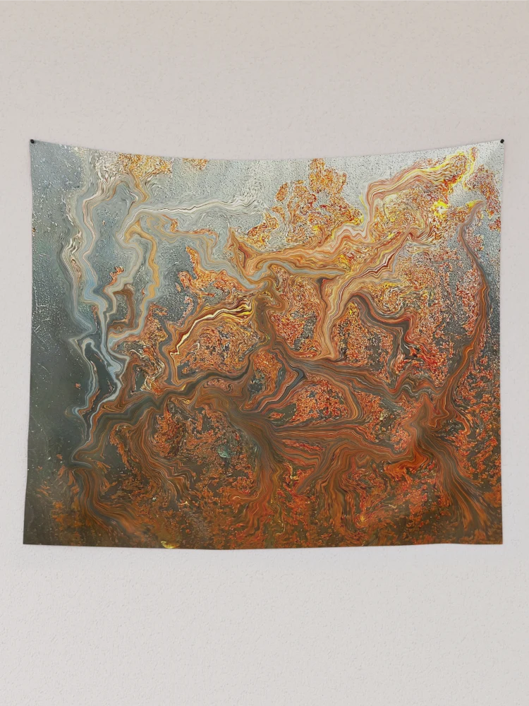 Thumbnail 2 of 3, Tapestry, Abstract Rustic Pattern designed and sold by kayodeDesign.