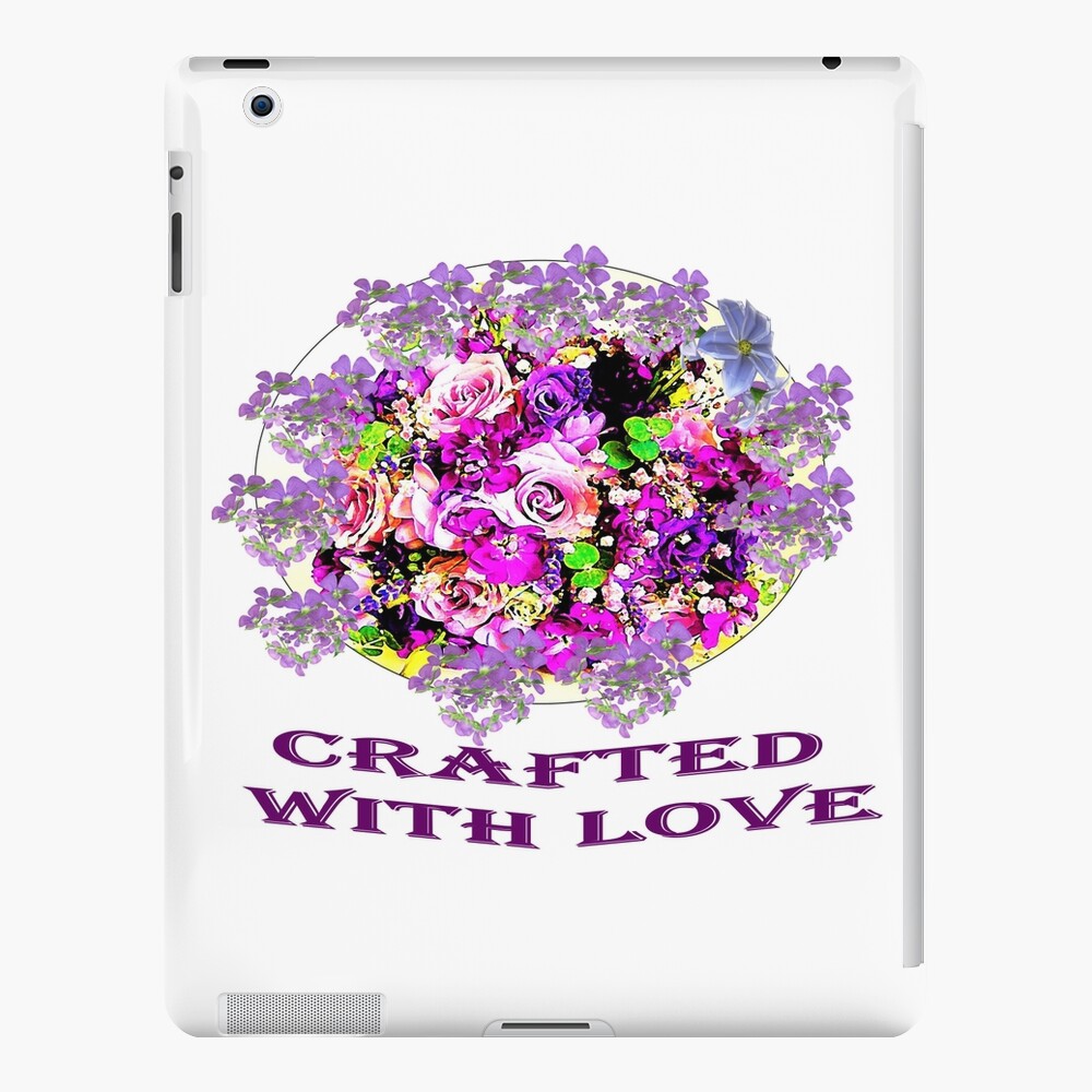 Beautiful bouquet of flowers in different shades of purple iPad Case & Skin