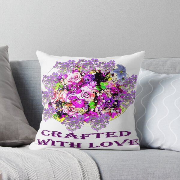 Item preview, Beautiful bouquet of flowers in different shades of purple  designed and sold by Vicky Rodden.