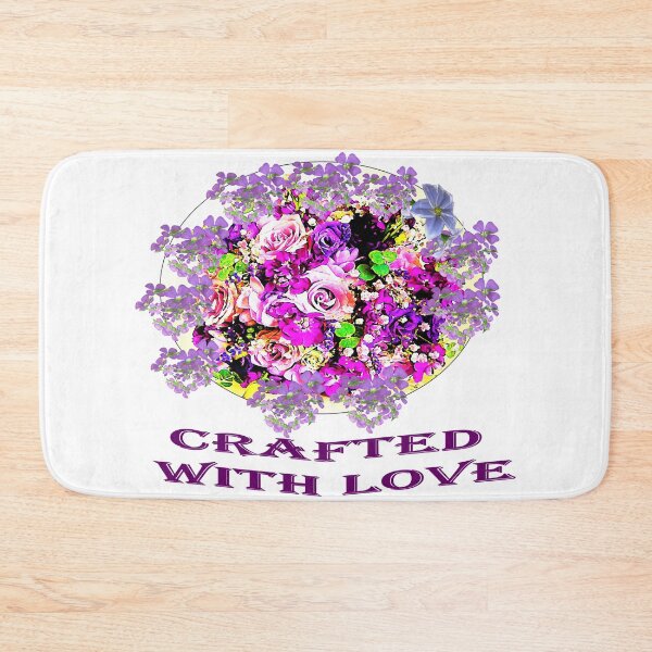 Item preview, Beautiful bouquet of flowers in different shades of purple  designed and sold by Vicky Rodden.
