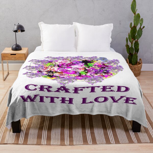 Item preview, Beautiful bouquet of flowers in different shades of purple designed and sold by Vicky Rodden.