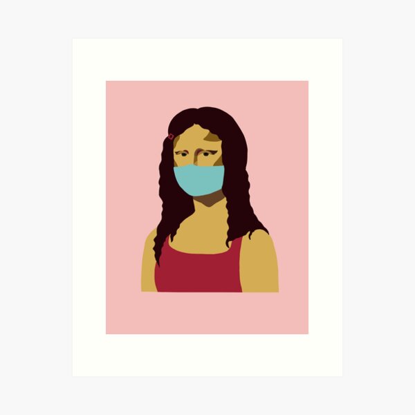 Item preview, Masked Mona Lisa designed and sold by PlagueyCat.