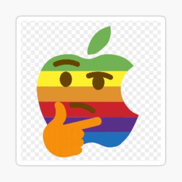 apple logo for Redbubble Sticker