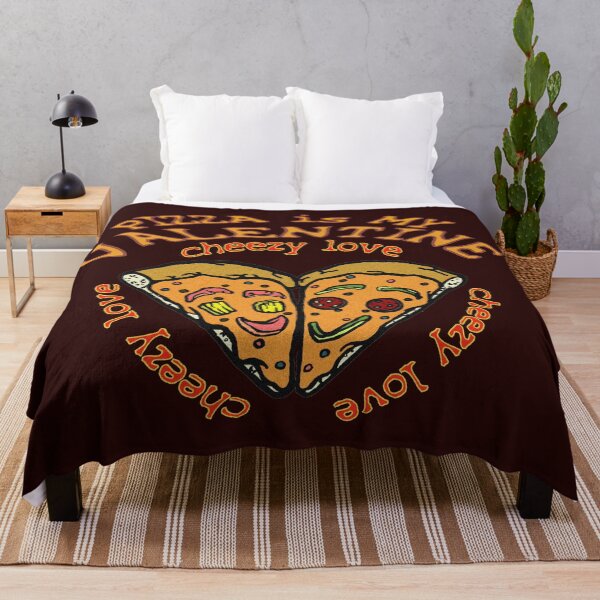 Item preview, Pizza is my Valentine, cheesy love designed and sold by sandpiperstudio.