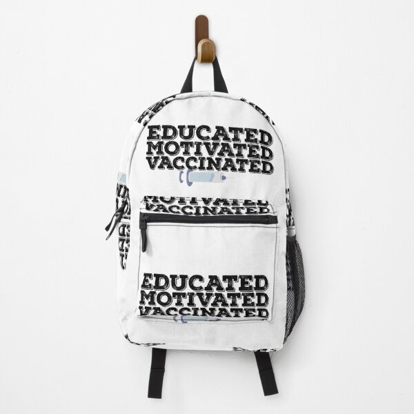 Item preview, Educated Motivated Vaccinated Quote designed and sold by AritraSur.