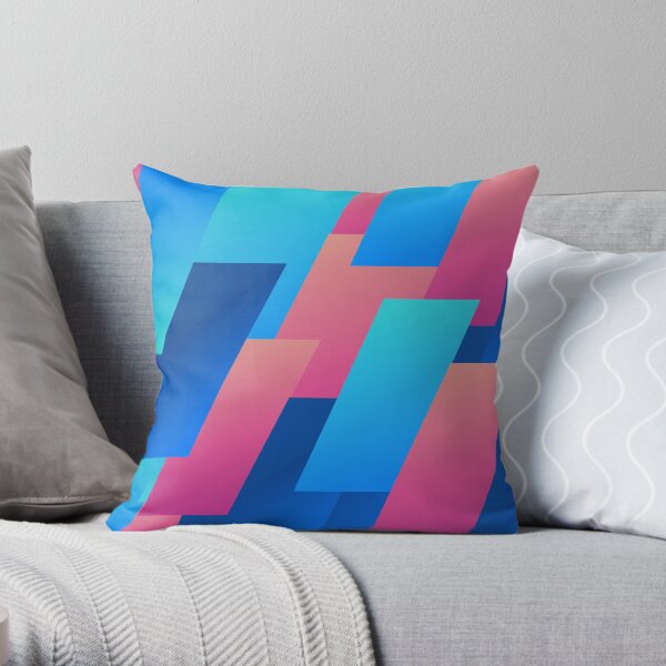 Parallelogram Design Throw Pillow
