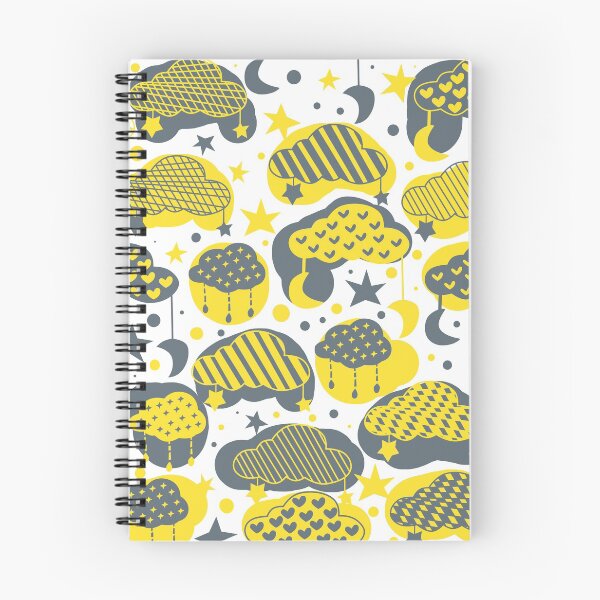 Item preview, yellow-gray clouds designed and sold by AvotArt.