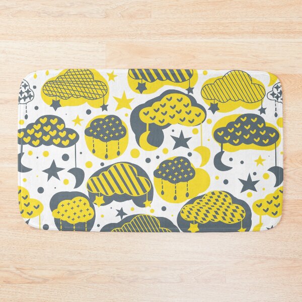 Item preview, yellow-gray clouds designed and sold by AvotArt.