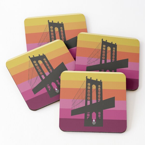 Item preview, Manhattan Bridge outline - dusk designed and sold by knileuh.