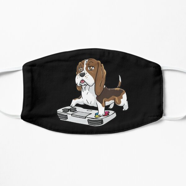 Kawaii Hound Funny Face Masks | Redbubble