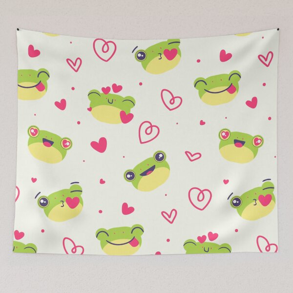 Item preview, Cute frog | Hearts | love designed and sold by DerSenat.