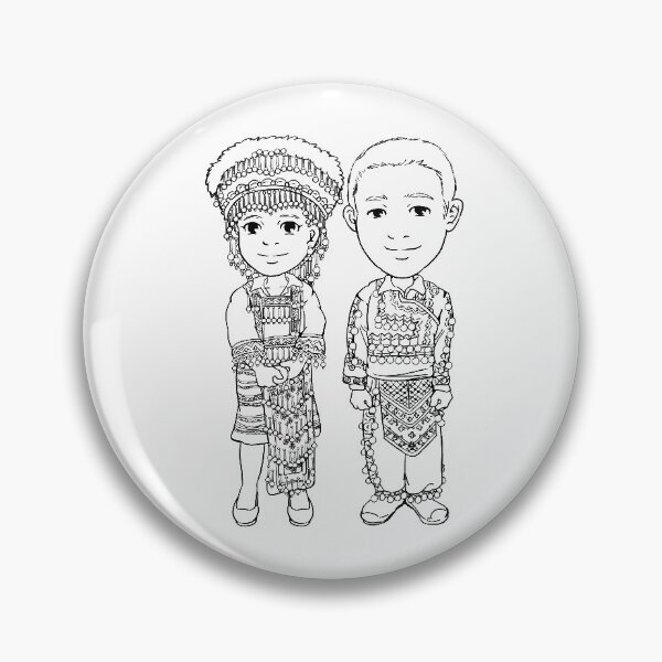 Item preview, Hmong Women Hmong Men Cute Couple designed and sold by HmongDesignsByM.