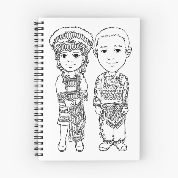 Item preview, Hmong Women Hmong Men Cute Couple designed and sold by HmongDesignsByM.