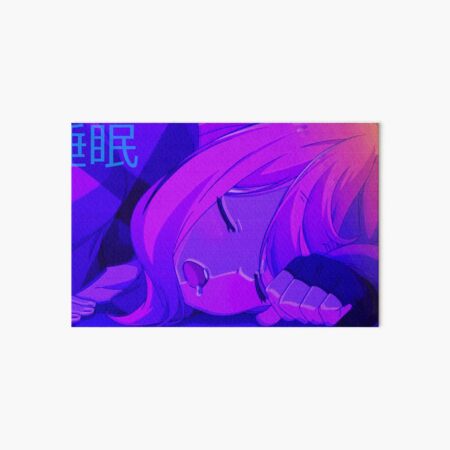 sleeping anime girl Art Board Print