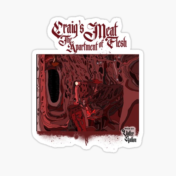 Vista previa del artículo con la obra «Carne de Craig, el apartamento de la carne», diseñado y vendido por GallonTattoo.