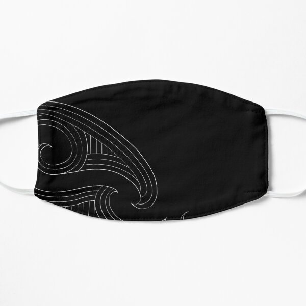 Māori Art Flow Design 2 Flat Mask