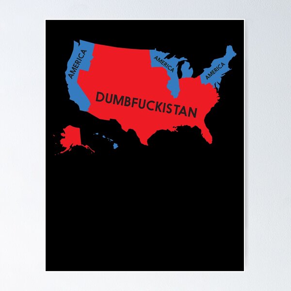 Dumbfuckistan Map Slim Fit Logo Cheap Tee Logo Anti Trump Poster For Fposter,small,wall Texture,square Product,600x600