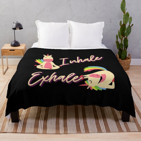 Item preview, Inhale Exhale, Funny Unicorn Meditation, Cute Yoga lovers gift #Unicorn #Yoga #Namaste designed and sold by AmazingEcraft.
