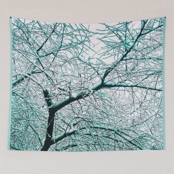 Item preview, Bare winter trees covered with thick snow, natural background  designed and sold by helenkaiy.