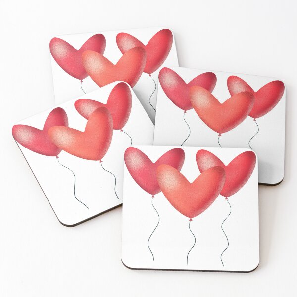 Item preview, Red balloon hearts designed and sold by ChriseryMerch.