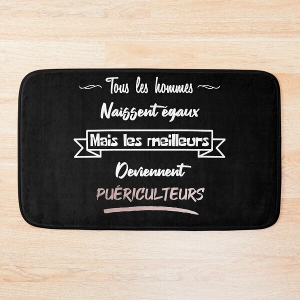 Item preview, The best men become childcare workers (French) designed and sold by 2Girls1Shirt.