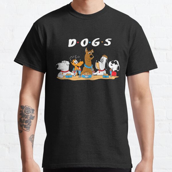 Famous Dogs Cartoon Shirt Basic Novelty Tees Graphics Female Cotton Printed Awesome The Best Love Shirt Customize T-Shirt Classic T-Shirt