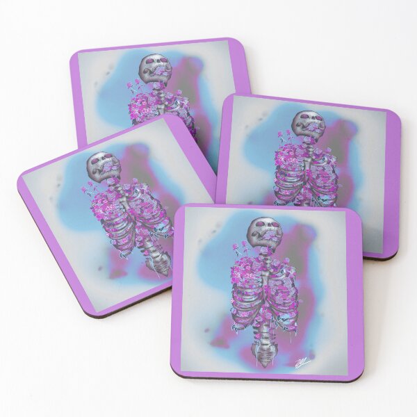 Item preview, Purple Floral Skeleton designed and sold by Zoe-Marie-.