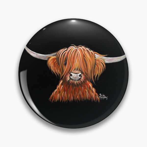 Item preview, Scottish Hairy Highland Cow ' HeNRY B 2 ' by Shirley MacArthur designed and sold by Shirley MacArthur Art.