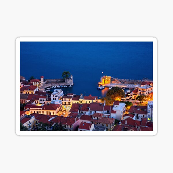 The old port of Nafpaktos (Lepanto) Sticker