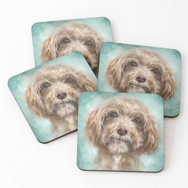 Item preview, Painting of an Adorable Yorkshire Terrier Looking At You With Cute Facial Expression designed and sold by ibadishi.