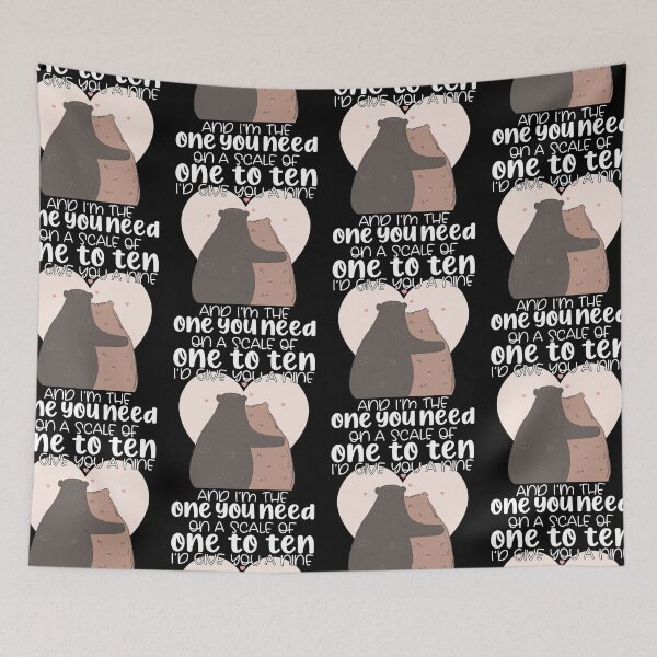 Item preview, On A Scale Of One To Ten I'd Give You A Nine | Valentine designed and sold by GravitiTees.