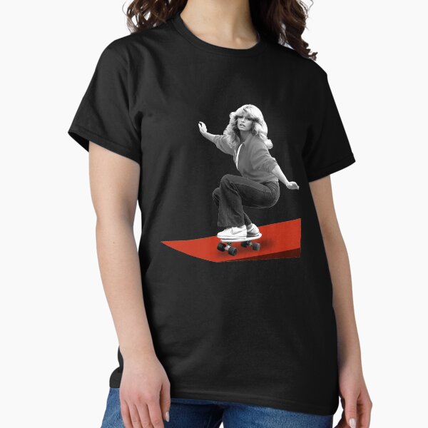Item preview, Farrah Fawcett Skateboard 32 Best Women Shirt - Men Shirts Fashion - Old Fashioned Shirt - Graphic T Customize T-Shirt designed and sold by XIVISAW.