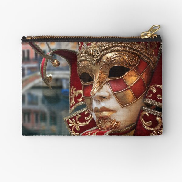 Vista previa del artículo con la obra «Máscara de Carnaval Veneciano, canal de Venecia, Venecia, Italia», diseñado y vendido por We-thePixels.