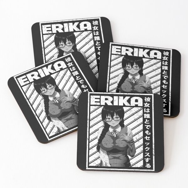 Item preview, Erika Sakurai Kanojo wa Dare to demo Sex Suru anime hentai art gift for fans designed and sold by Elizathbe95.