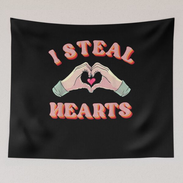 Item preview, Valentines Day Gift Retro Love Hand Sign I Steal Hearts designed and sold by shirleyfinley.