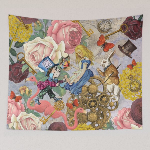 Artikelvorschau, Alice im Wunderland Collage entworfen und verkauft von maryedenoa.