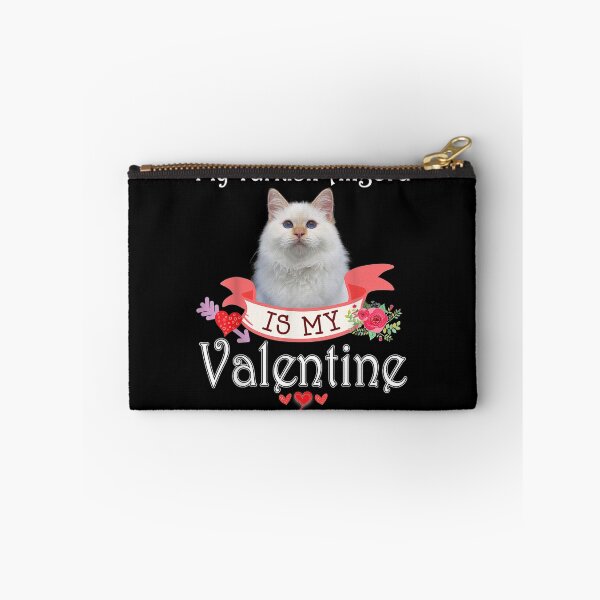 Item preview, My Turkish Angora Cat Is My Valentine Lover Happy Cute Heart designed and sold by shirleyfinley.