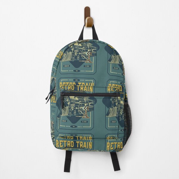 Item preview, Retro Train Lovers Funny, for train fans. "Ask me about trains" designed and sold by RedoneDesignART ⭐⭐⭐⭐⭐.